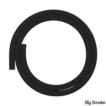 Silikonschlauch matt schwarz